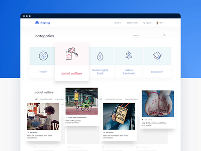 Dongiving • Cause donation animation case study charity design donating flow interface motion process product ui ux webdesign website