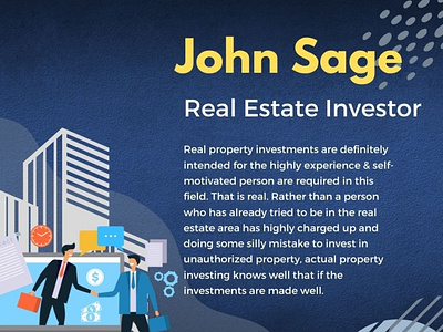 John Sage is highly experienced real estate businessman businessman development john sage property investor real estate service