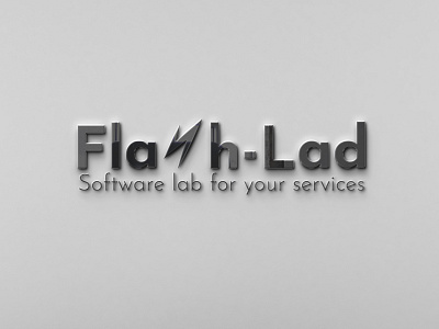 Logo for IT startup flash lad software company logo