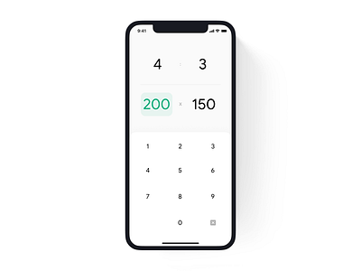 calculator UI app apple clean dailyui design ios minimal typography ui ux