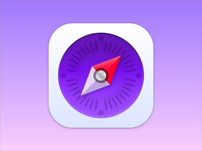 Safari Developer Edition App Icon app design logo skeuomorphism ui ux