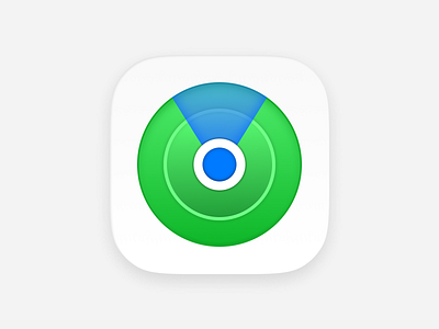 Find my App Icon Redesign app branding clean design find my graphic design green icon illustration ios logo redesign skeumorphic ui