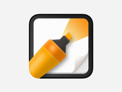 Painting App Icon 3d app app icon clean design drawing graphic design illustration ios macos madewithsketch map icon marker skeuomorphic ui