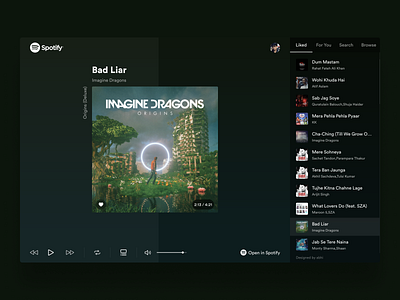 Spotify player