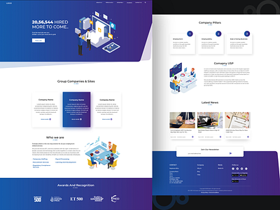 Corporate website - Landing Page