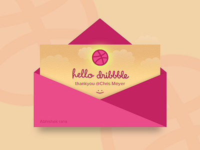 Hello Dribbble :) debut design first shot welcome