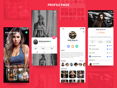 Profile Page - Freebies android app design ios page profile card profile design profile page profile screen ui user interface ux