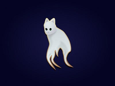Enaml pin - Ghost cat