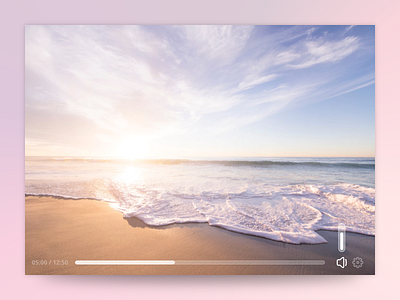 Sound Bar design interaction overlay video webdesign