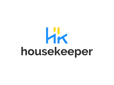 Housekeeper - Logo Final housekeeper housekeeping logo logo design mark negative space