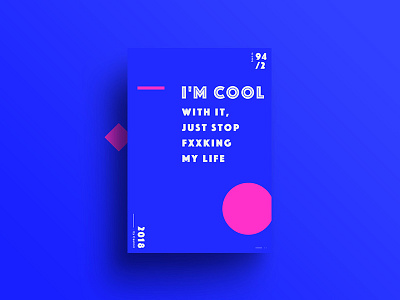 color & typographic card color poster typography