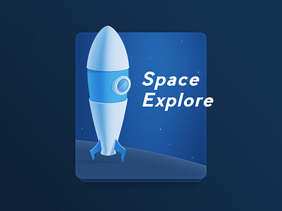 Explore explore illustration ship space universe
