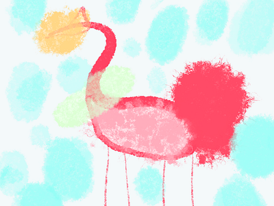 bird art bird doodle illustration procreate