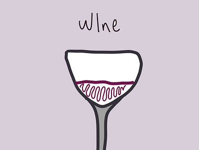 wine art doodle illustration nft procreate ui