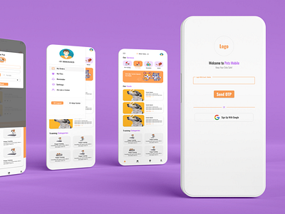 Pet Training App animation branding graphic design ui