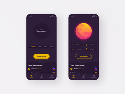 VPN App Concept by Hooman Hatefi for Paradigm Product Design Agency on ...