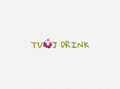 Tvůj drink - eng. "Your drink" logo design branding design graphic design logo logo design