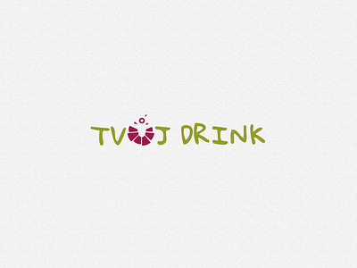 Tvůj drink - eng. "Your drink" logo design