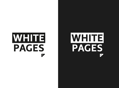 White pages - mini-series / second logo design branding design graphic design logo logo design screenwriters white pages writers