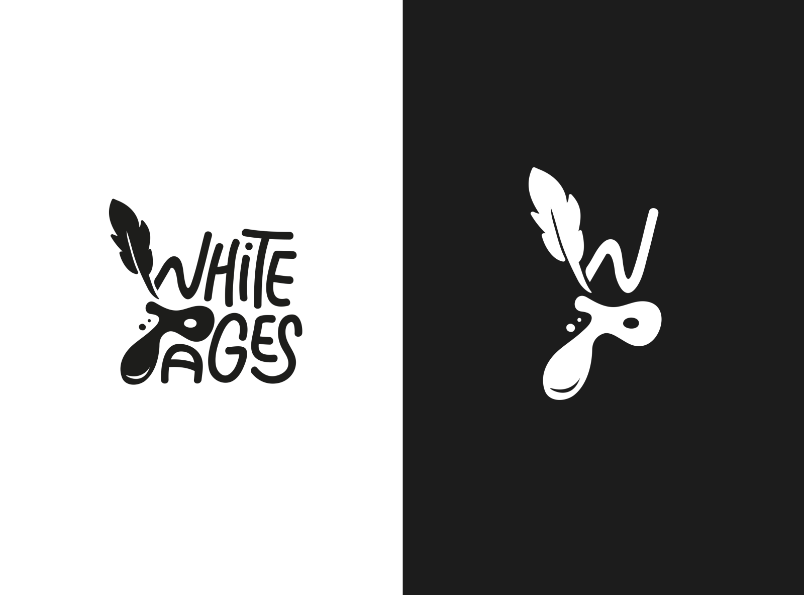 White pages miniseries / third logo design by Johnny Gejdos on Dribbble