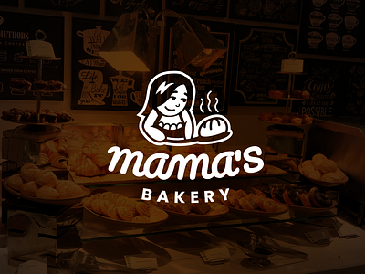 Mama's bakery - logo design bakery branding bread design graphic design illustration logo logo design mama pastry