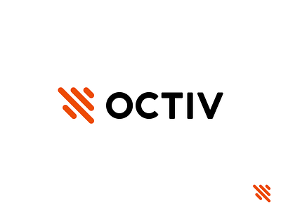 Octiv Logo arrow document logo music octave octiv proposal tinderbox