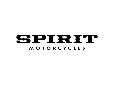 Spirit Motorcycles Logo Concept custom identity logo mark motorcycle spirit spur type western word wordmark