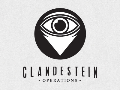 Clandestein | Self Branding branding design eye logo self branding typography