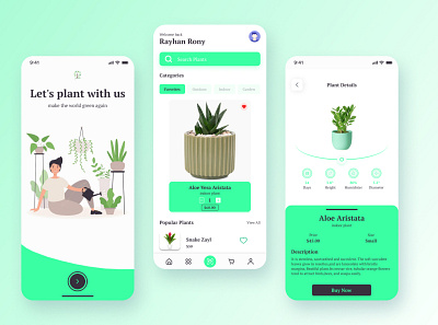 Plant Shop App app design garden interface ios mobile mobile app mobile app design plant app plant care plant illustration planting plants plants shop shop shopping app ui ux