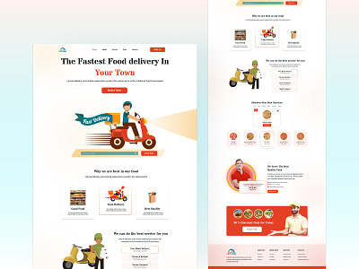 Food Delivery Landing Pages