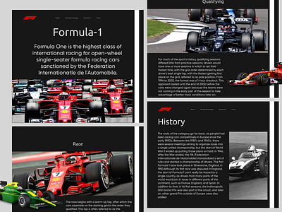 Longread: Formula-1 design figma longread ui ux web сайт