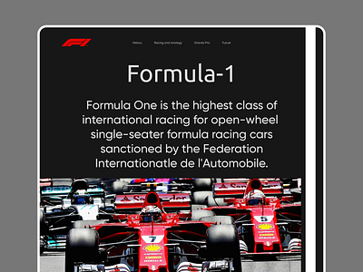 Longread: Formula-1 design figma ui ux web сайт