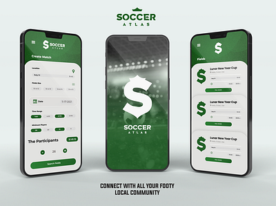 SOCCER ATLAS UI DESIGN app design graphic design illustration ui