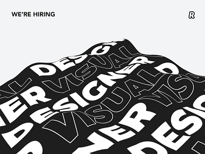 We are hiring a visual designer! hiring minimalistic visual design