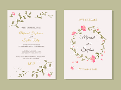 Wedding invitation for friends flowers invitation love pages party wedding
