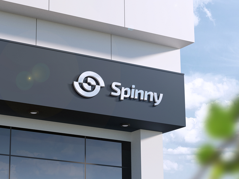 Spinny logo mock-up by Semizo on Dribbble