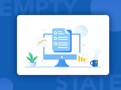 Assessment_Empty state empty state illustration interaction design ui vector visual design