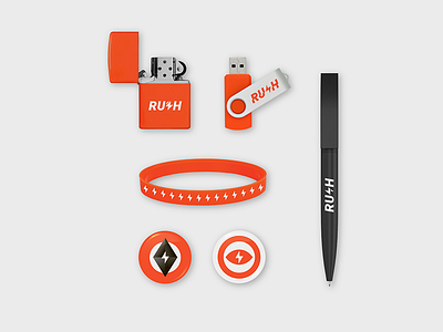 RUSH ANALYTICS analytics eye flash flashlight orange rush search speed