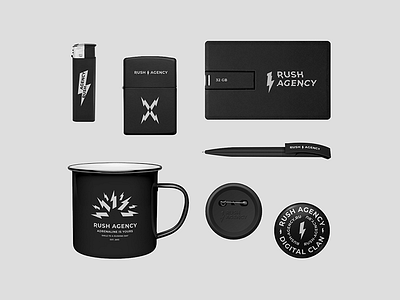 RUSH AGENCY black clan conceptualism digital flash mafia minimalism typography web