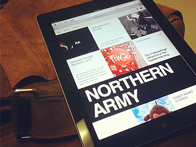 Northern Army Website army design grid northern responsive website