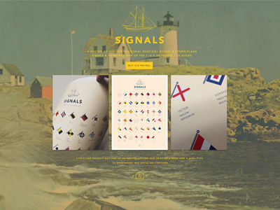 A Website for a Poster flags nautical poster signal website