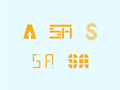 Social Architects - Logo Mark Explorations architects arrow branding concept icon illustration lines logo mark social yellow
