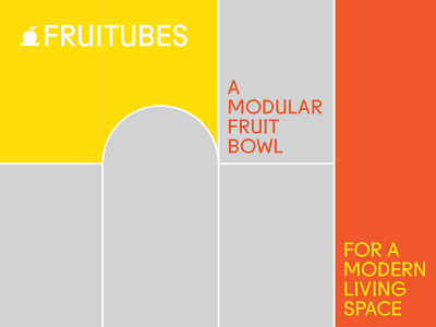 Fruitubes - Brand Exploration brand color design fruit icon illustration logo mark modular orange