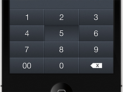 number keypad iphone