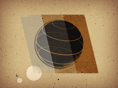 Geometry #3 - Sphere alignment axis body distressed globe glow planet sketch star texture