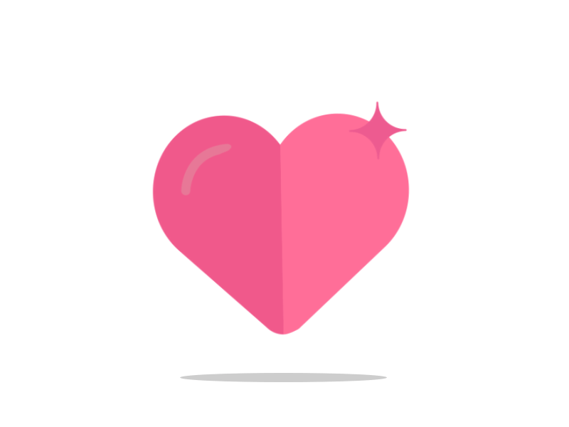 Heart 2d animation after effects beat heart icon