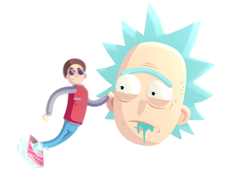 Rick And Morty Board 2d animation after effects animation design illustrator rick and morty rig
