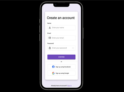 Sign Up (DailyUI 001) create account dailyui design materialdesign sign up signup ui