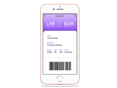 Boarding Pass ( Daily UI 024 )