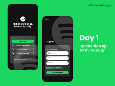 Sign up form - Daily UI challenge day 1